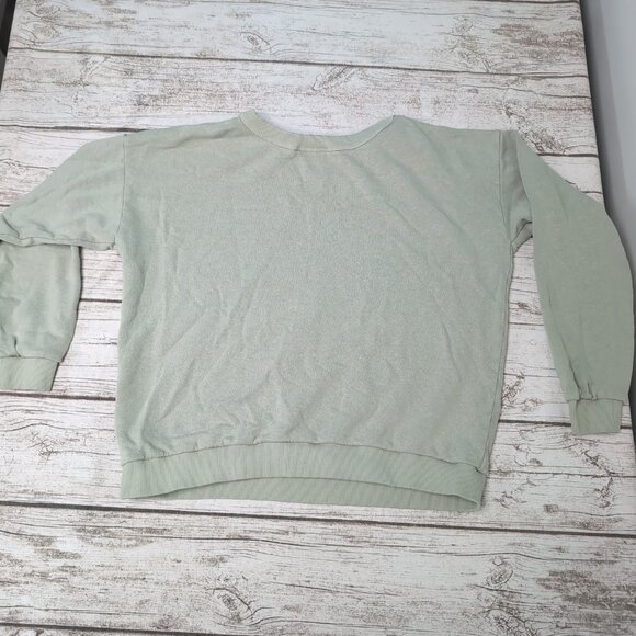 Jungmaven Light Minty Green Hemp and Cotton Light Crewneck Sweater Women Size L - Picture 5 of 5